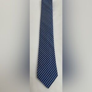 Calvin Klein Blue and Black Striped Tie